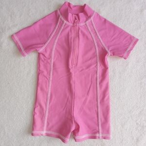 5 for $10 L.L.Bean Baby Girl Shortsleeve Zip Up Rashguard size 3-6M